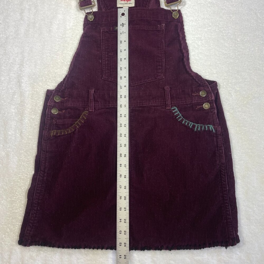 Wrangler Corduroy Overall Dress Purple Boho 90s Style Retro Small - Picture 13 of 16